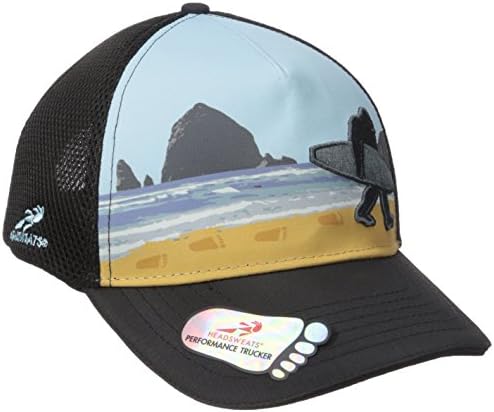 Headsweats Trucker Hat-Soft Tech 5 Sublimated Bigfoot Surf