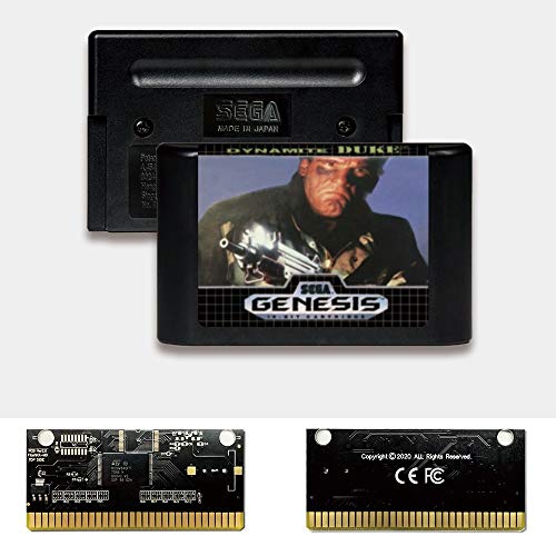 Адити Динамит Дјук - САД етикета Флешкит Д -р Електролес злато PCB картичка за Sega Genesis Megadrive Video Game Console