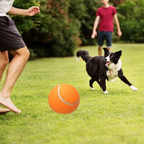 АБФЕКИЈА Куче Тениски Топки-Интерактивни Големи Куче Топки Затворен Отворено За Обука Игра Вежба Донеси - 2 Пакет Надувување Смешни