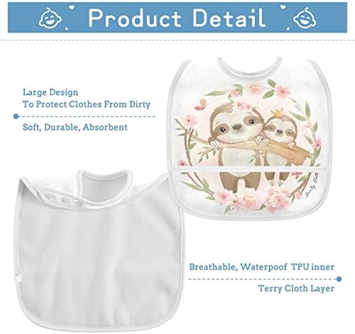 Mnsruu водоотпорни бебиња со бебиња со отпадоци од храна Catcher џеб меки прилагодливи прилепувања кои се хранат со доенчиња