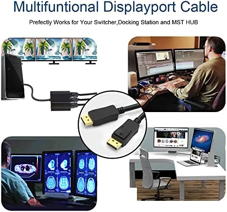 Displayport Да Displayport Монитор кабел 3ft 10-Пакет