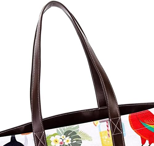 Торба торба, торба за торби за жени, торба за тота, естетска торба за тота, женски торбички чанти, беспрекорни птици лисја од овошје