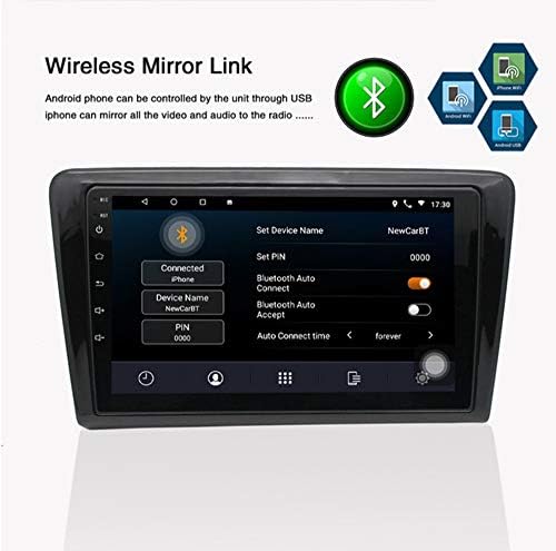 Андроид 9.1 Автомобил Радио ГПС Навигација 9 Инчен Екран На Допир Автомобил Медиа Плеер Поддршка На Екранот Огледало WiFi Bluetooth