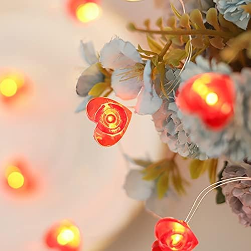 LED бакарна жица жица светла на отворено затворен двор декоративни светла трепкачки светла девојче срцеви жици светла Божиќни светла