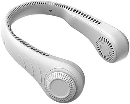 Преносен вентилатор за виси на вратот без лисја 360 степени мрзлив вентилатор за вратот 78 опкружувачки простории на опкружувачки воздух USB 4000mAh Полнење на вратот Фан