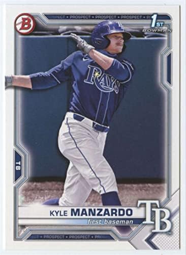 2021 Bowman Draft BD-191 Kyle Manzardo RC RC Dookie Tampa Bay Rays MLB Baseball Trading Card