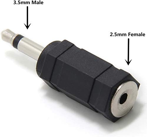 Ancable 2-Pack 3,5 mm моно приклучок на адаптер за моно џек од 2,5 мм