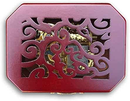 Binkegg Play [Дејви onesонс] Браун боја Дрвена шуплива музичка кутија со музичко движење „Санкио“