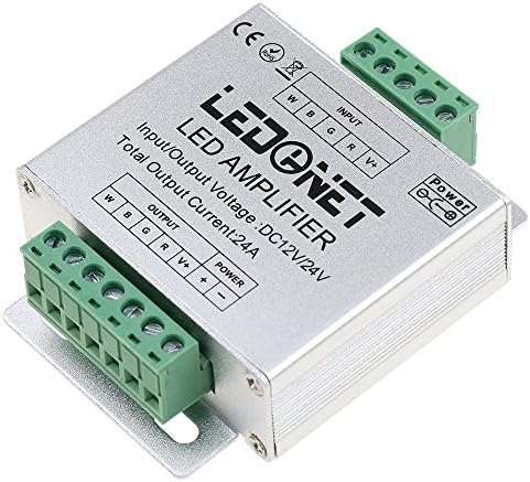 LEDENET® RGBW засилувач 24A Повторувач на сигнал за податоци 4CH канали за колона Алуминиумска обвивка за RGBWW LED светла лента 12V 24V
