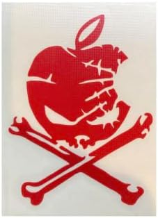Kindубезна продавница MacBook Air/Pro 11/13 MacBook налепница череп црвен M018-r