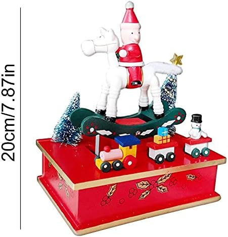 Телефонски Божиќни украси Дрвени музички кутии Музичка кутија декорација креативна музика кутија дома