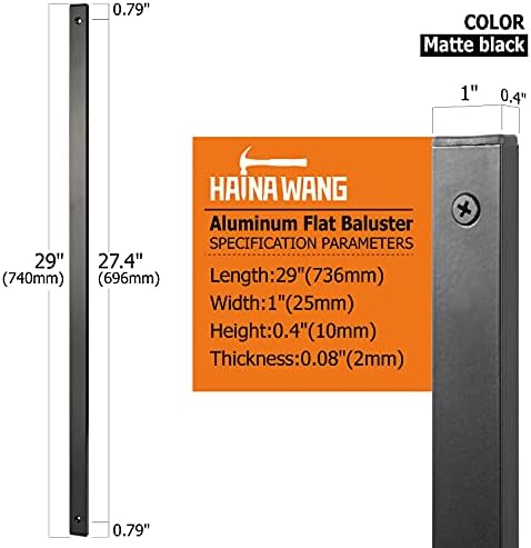 Хаина Ванг ААМА-2604 Стандардна палуба Баластери Алуминиум за тремот за оградување на палубата