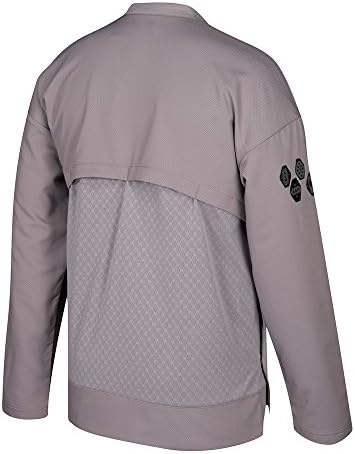 Adidas All Star Nba Grey 2017 Официјална автентична јакна за подножје на судот за мажи за мажи