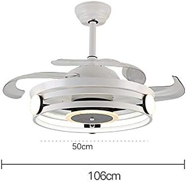 Осветлување на далечински управувач, вентилатори на таванот што може да се повлече со LED за време на светлината, немирни вентилатори на