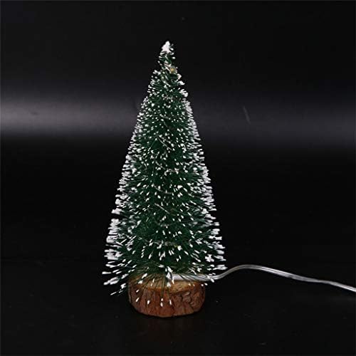 Xunion #820T6W Божиќни украси Десктоп декорација со LED светла мини новогодишна елка