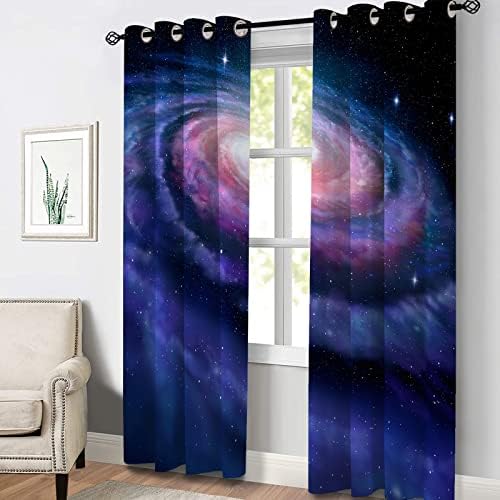 Аимего Галакси Затемнување Завеси Вселената Универзумот Маглина Ѕвезденото Небо Сончевата Планета Прозорец Завеси Декор За