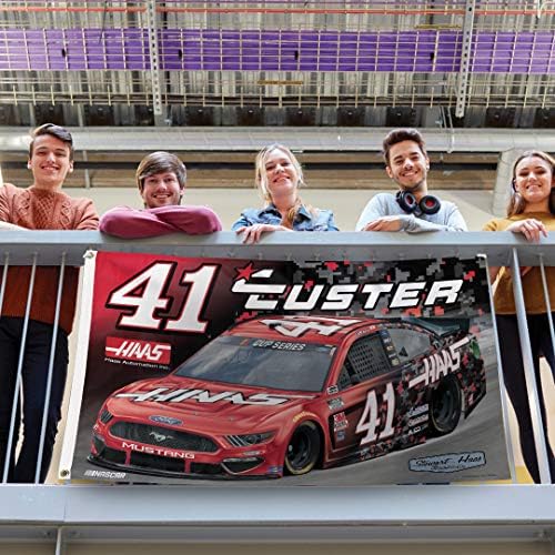 Wincraft Nascar Stewart Haas Racing Cole Custer Nascar Cole Custer 41 3 'x 5' знаме Делукс, мулти, na