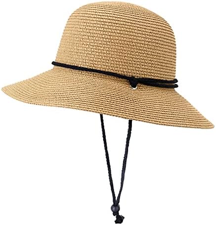 Летна капа за сончање капа за жени случајна слама сонце капа широко распространети капаци UV UPF заштита на отворено патување капачиња капачиња