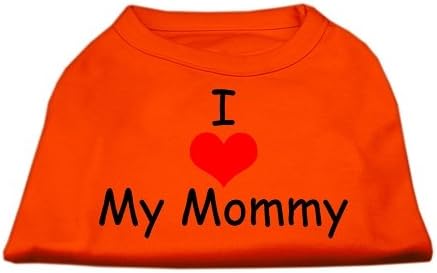 Ја сакам мајка ми скрипти кошула од кучиња портокалова xs