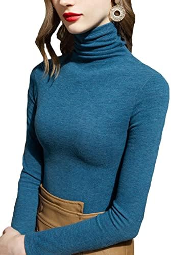 Тенок топло руно еластично женско влечење, пулвер, највисока зимска мека кошула