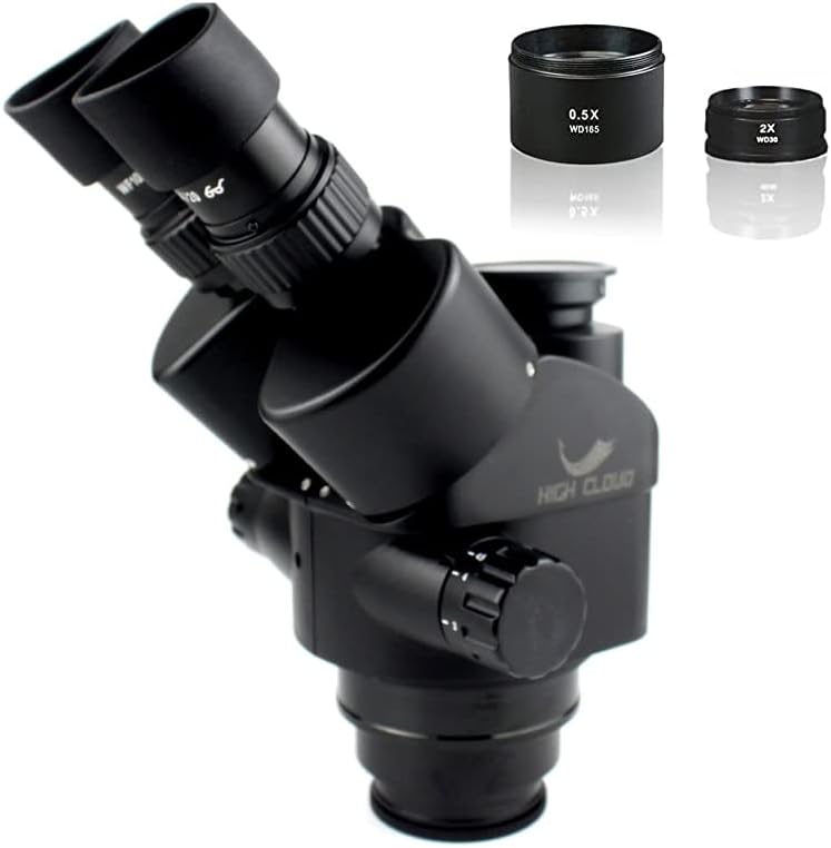 3,5x-90x симул-фокален тринокуларен микроскоп зум Стерео микроскоп глава 0,5х 2,0х помошен објективен адаптер за леќи