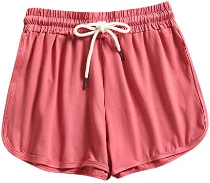 npkgvia дама плажа спортски кратки панталони модни летни жени шорцеви панталони полиестерски кошули со краток ракав за жени
