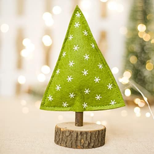 Божиќни украси ткаенини украси за новогодишна елка креативни дрвени Божиќни украси Голем Божиќен украс
