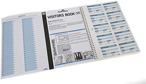 Издржлива 146465 Книга За Посетители 100 Рефил, 100 Перфорирани 90 х 60 мм Влошки За Значки За Посетители