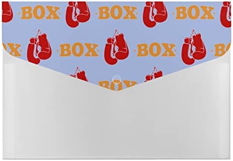 Црвени Боксерски Ракавици 6 Џеб Проширување На Датотеката Организатор А4 Големина Папки Водоотпорен Датотека Коверти