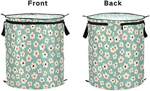 Гроздобер маргаритки цветни поп -поплени алишта со капаци со капакот за складирање на капакот за склопување торба за перење