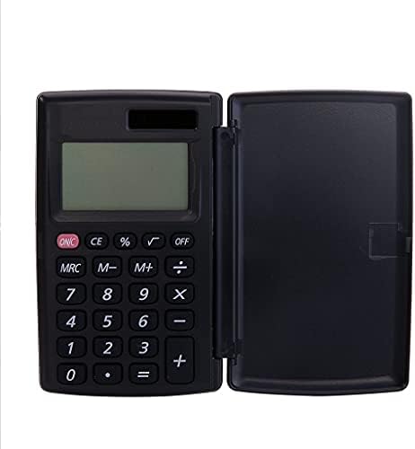 Yfqhdd преносен калкулатор џеб мини калкулатор мала 8-цифрена покривка батерија соларна двојна моќност