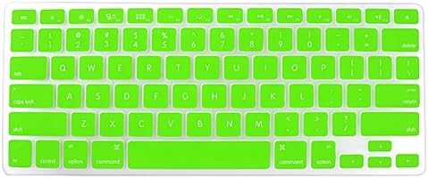 Униказа зелена тастатура силиконска покривка на кожата за MacBook 13 Unibody/MacBook Pro 13 15 17