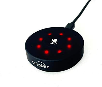 CrispMic® - Конференција: USB Низа Микрофон Со НАПОЈУВАЊЕ СО АИ За Сите Апликации За Видео Конференција, Фокусирање На Глас Од 360°, Следење