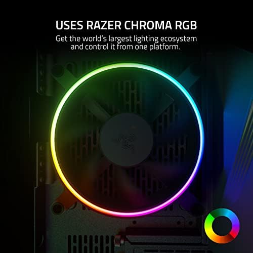 Razer kunai Chroma Hydraulic RGB LED PWM Fultion Fan- Hydraulic Argb PC вентилатори 1 вентилатор, црно