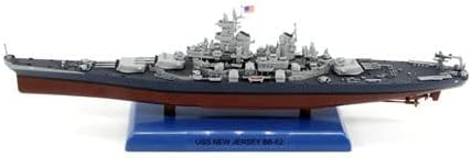 DD WWII USS New Jersey BB-62 Battleship 1/1000 Diecast Ship Pre-Builded Model