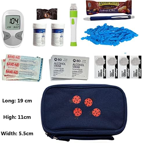 Премиум во форма на SNK, носејќи патент торба за комплет за тестирање на дијабетес