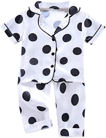 XBKPLO KIDS BOP34 Бебе момче девојче облекување на копче за кратки ракави од јагода од 2 парчиња ноќевања на мали деца 18 месеци
