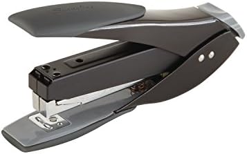 Swingline Stapler, SmartTouch Compact Desktop Stapler, намален напор, 25 листови, црна/сива