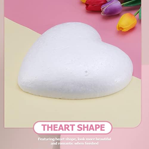 Лиобо мобилна покривка за свадбени украси занаетчиски пена срца 100 парчиња полистирен пена срце за моделирање на занаетчиски занаети и цвеќе
