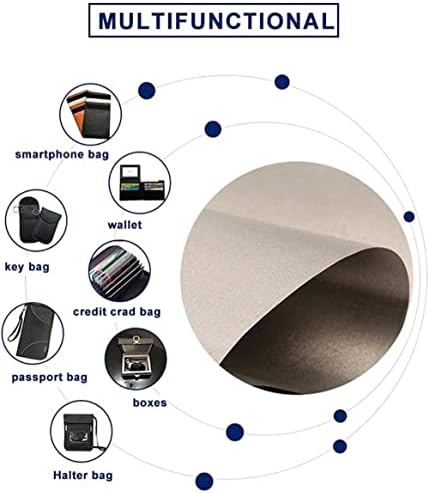 Wzglod EMF Заштита на ткаенина Фарадеј ткаенина 138cmx100cm Проводната ткаенина, блок WiFi, EMI, анти -зрачење, EMP, RFID, EMF Shilding,