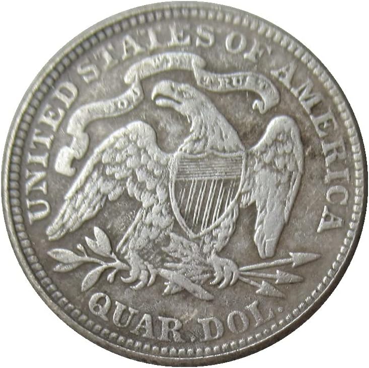 Американски 25 центи знаме 1867 година позлатена реплика комеморативна монета