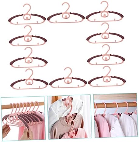Zerodeko 10 парчиња бебешки облека за облека за облека што може да се повлече решетката за џемперот закачалка пластична облека закачалка за бебешки