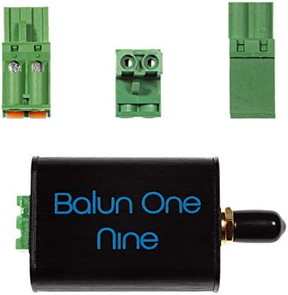 Балун Една девет V2 - Мала ниска цена 9: 1 Балун со влезна заштита и куќиште за HF & Shortwave. Одлично за софтвер дефиниран радио,