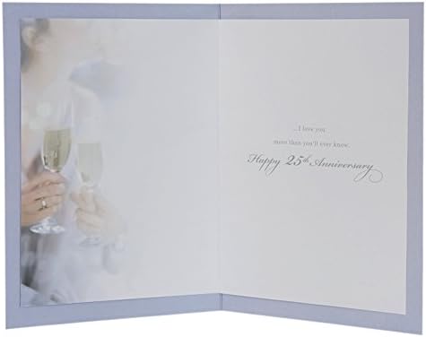 Белешка 25 -та картичка за сребрена годишнина за сопругата „Те сакам“ - Среден [стар модел]