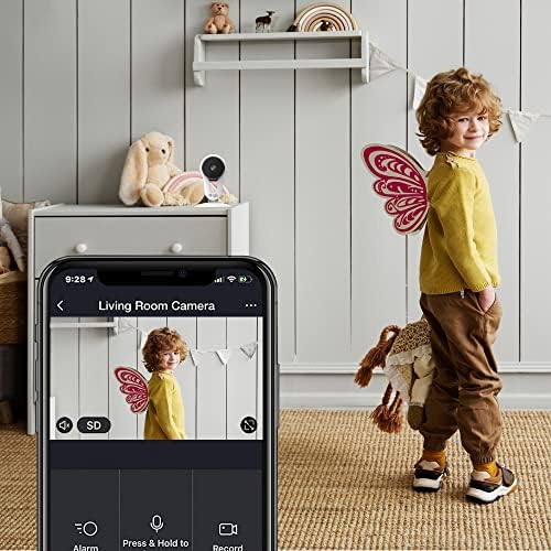 Gabba Goods 2 пакет g-home паметен надзор камера со висока дефиниција дома безжична камера за бебиња/миленичиња со видео снимање, двонасочно