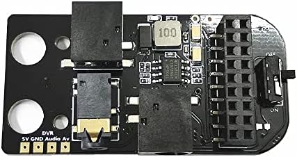 Teckeen Adapter 5.8G RX порта 3.0 Симулација Лесна употреба Додатоци 5V 3A Аналоген приемник Модул Мала табла за DJI FPV очила V2