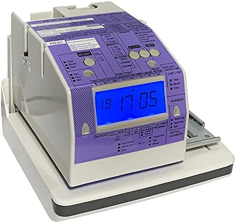 Jmiuhacou 880 Дигитален временски часовник и печат за документи, може да се монтира на wallидот или бирото