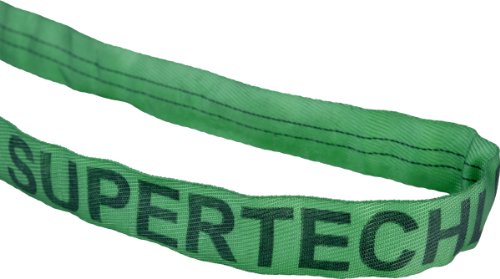 Mazzella RS60 Polyester Round Sling, бесконечна, зелена, должина од 10 ', ширина 1 3/4 , 6000 bs вертикално оптоварување капацитет