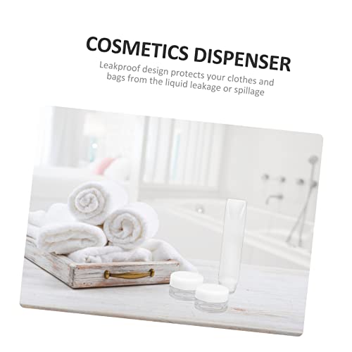 Doitool 4 поставува пластична големина со распрскувач на силиконски патувања за контејнери спреј или лосион шминка ML диспензери празен сапун за
