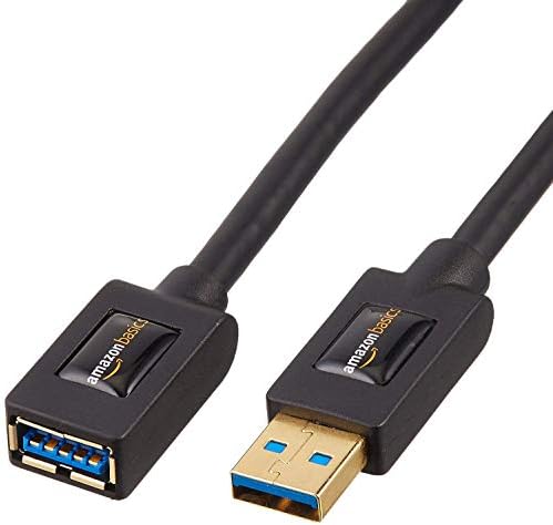 Кабел за продолжување на основите на Basics USB 3.0- А-маж до а-женски кабел за проширување- 3 .3 стапки и USB 3.0 продолжен кабел- А-Мал до адаптер А-женски адаптер- 9,8 стапки